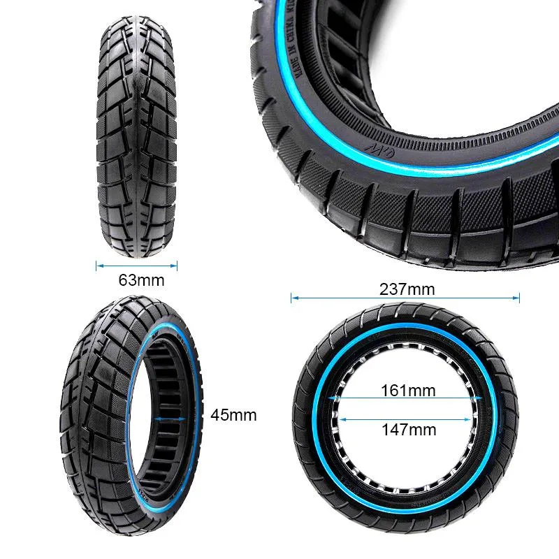 Pneu plein ultra-léger offroad ligne bleue 60/70-6,5/B44