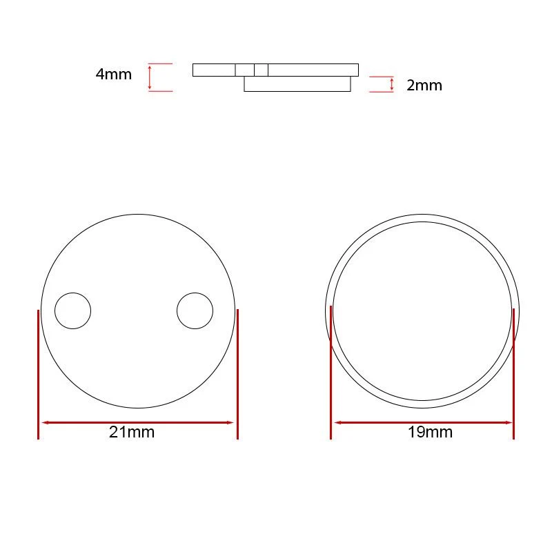Plaquette de frein CS001-S sintérisée 20 mm pour Xiaomi - 2pcs