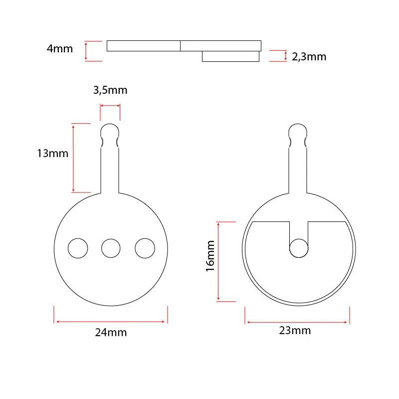 Plaquette de frein CT010-S sintérisée - 2pcs
