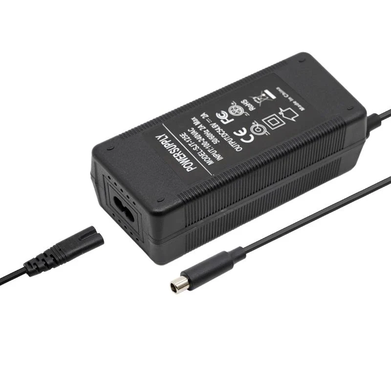 Chargeur 48V 2A (sortie 54,6V) connecteur DC 8mm