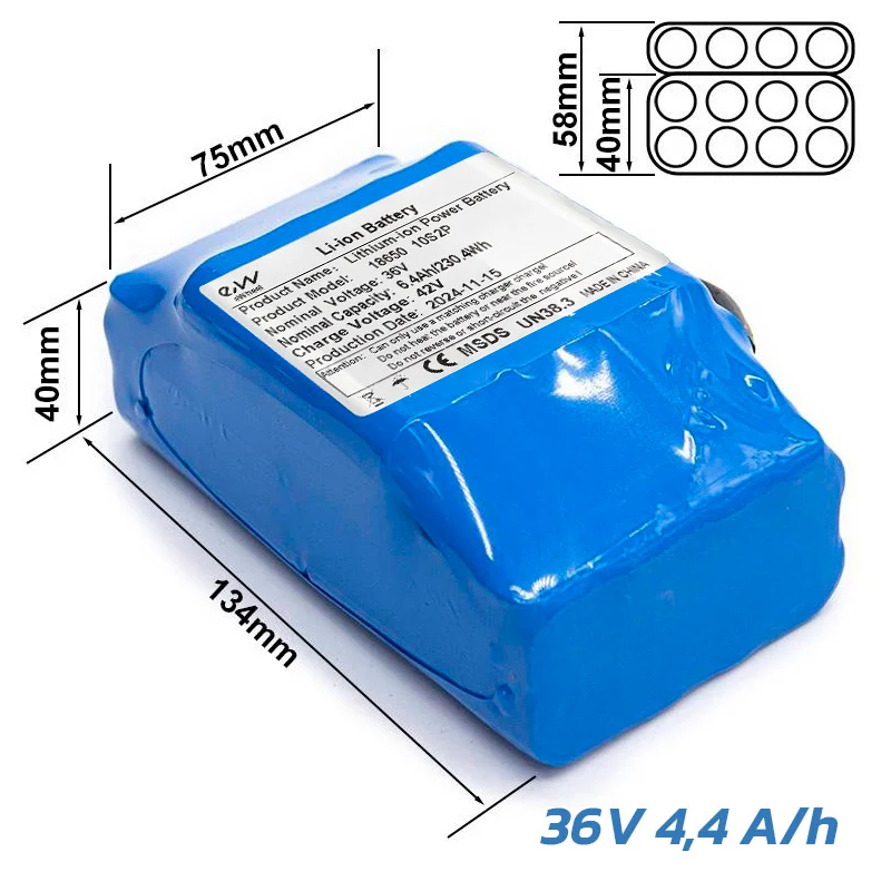 Batterie externe 36V 6,4 A/h [Ewheel]