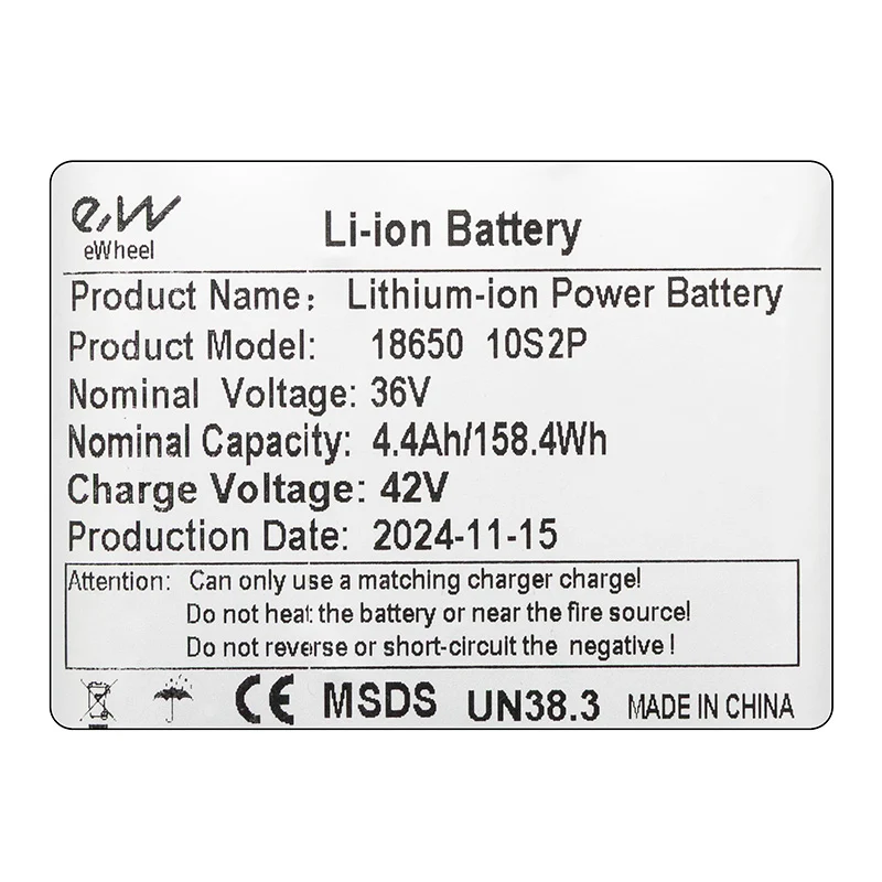 Batterie externe 36v 4.4 à / h [Ewheel]