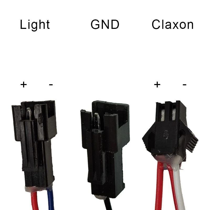Phare led avec klaxon 36V-60V avec connecteur SM
