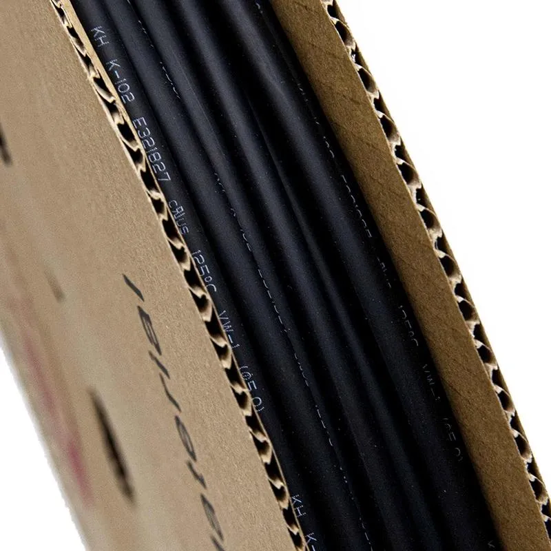 Thermorétractable noir pour câble - 5mm x 100M