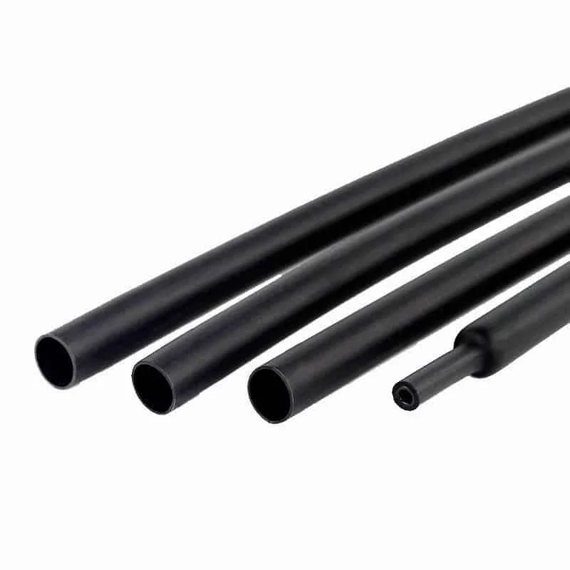 Gaine thermo-rétractable noire pour câble