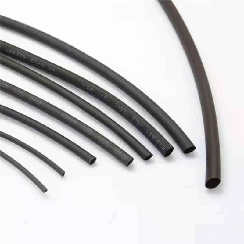 Gaine thermo-rétractable noire pour câble