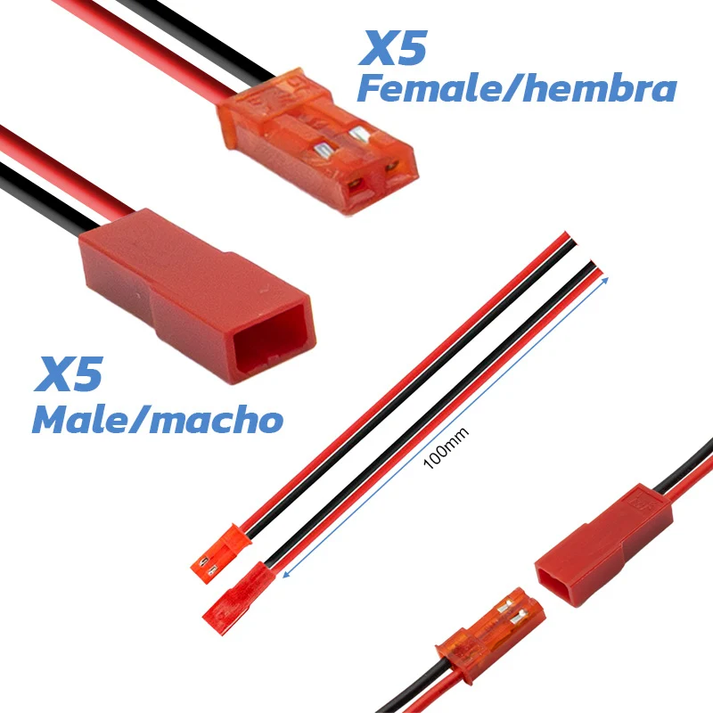 Connecteur JST avec câble - 10pcs