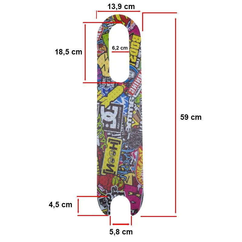 Grip Deck Silicone PVC Doodle pour Xiaomi - modèle 2