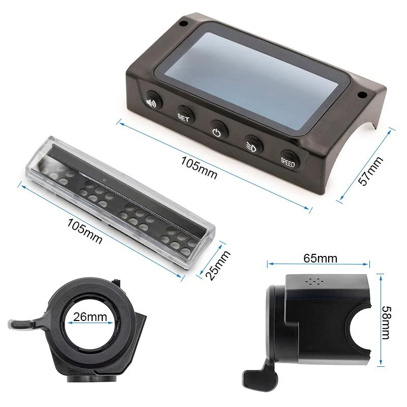 Boîtier couvercle pour display avec accélérateur et frein pour Kugoo