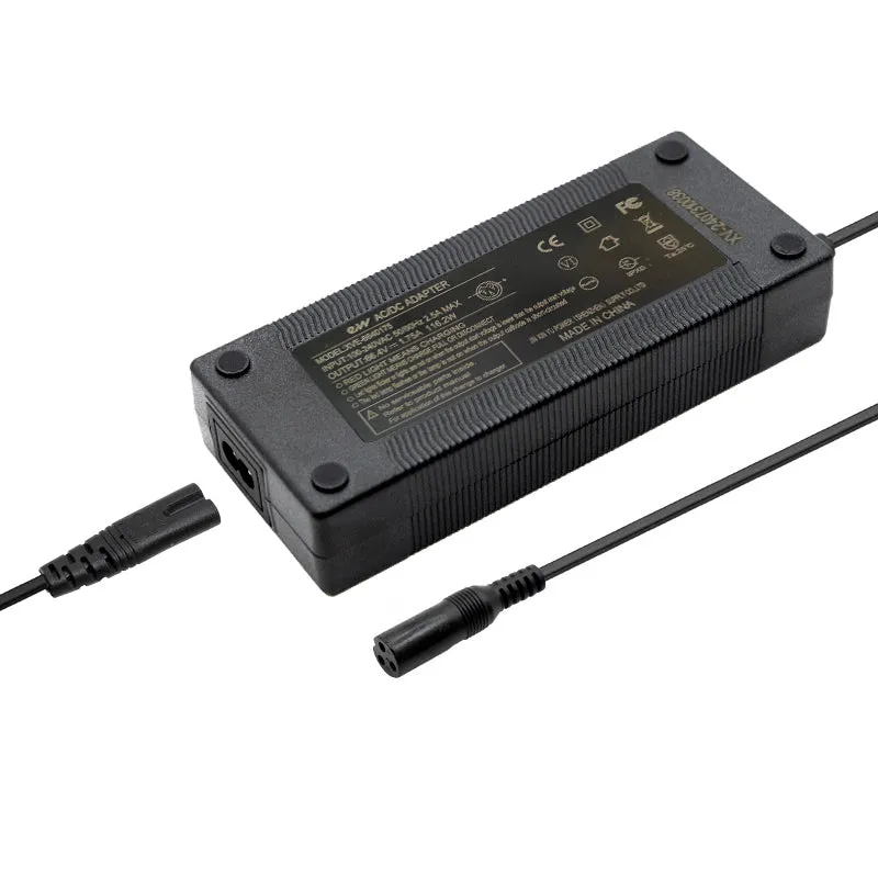Chargeur premium 60v (sortie 66,4v) 2A connecteur Gx16 [Ewheel]
