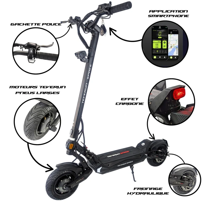 Trottinette électrique Teverun Space 52V 18Ah