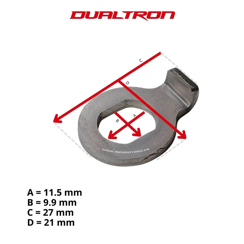 Rondelle moteur arrière 5° 12x14x9,9mm pour Dualtron Achilleus, Thunder, Victor, Alien