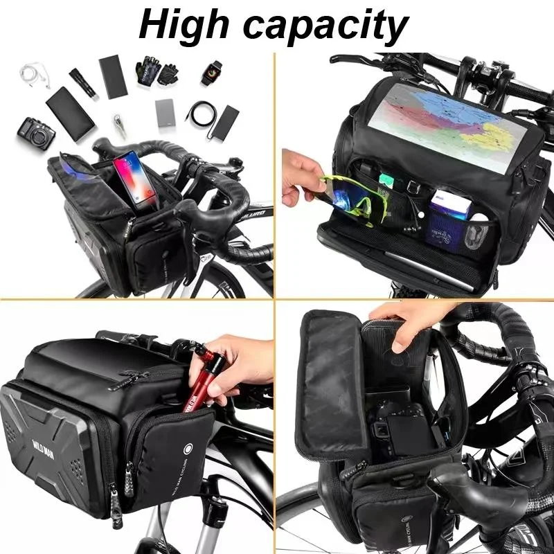 Sacoche Imperméable 4L Wild Man 💼 | Grand espace de rangement pour trottinette 🛴