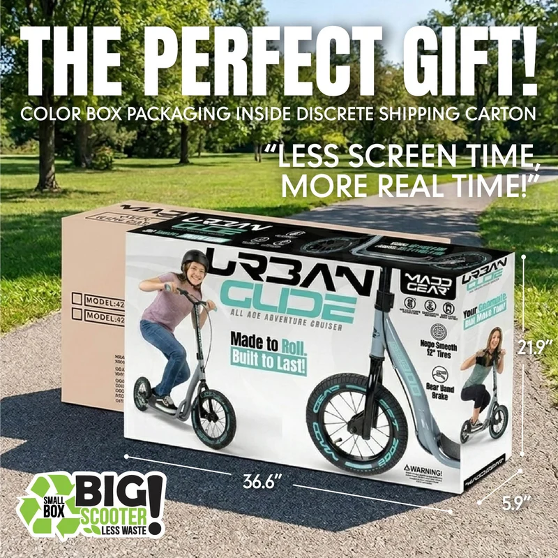 MADD GEAR | Scooter | Metro Urban Glide 300 | Grau Teal