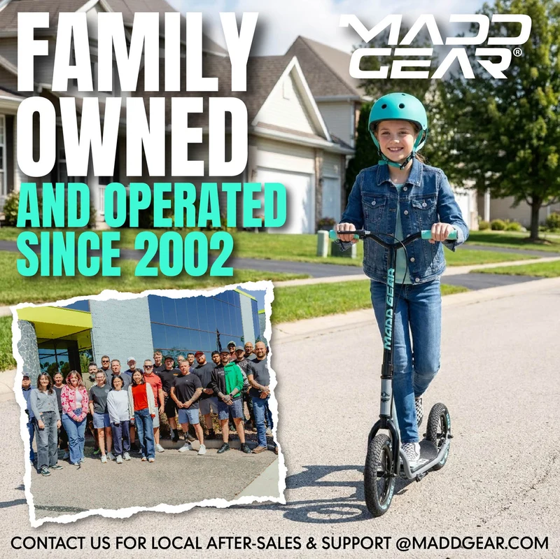 MADD GEAR | Scooter | Metro Urban Glide 300 | Grau Teal