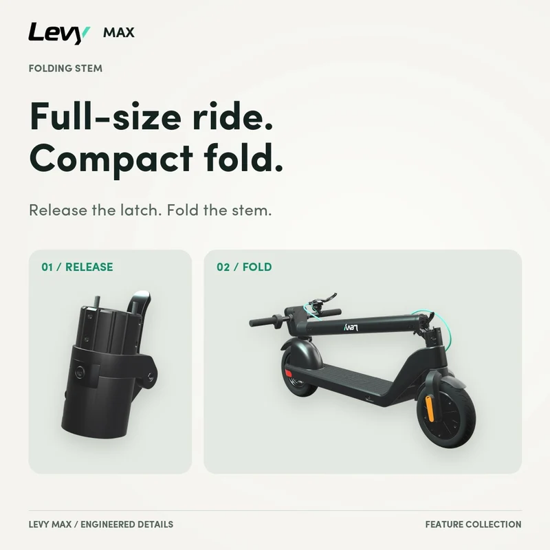 The Levy Max Electric Scooter