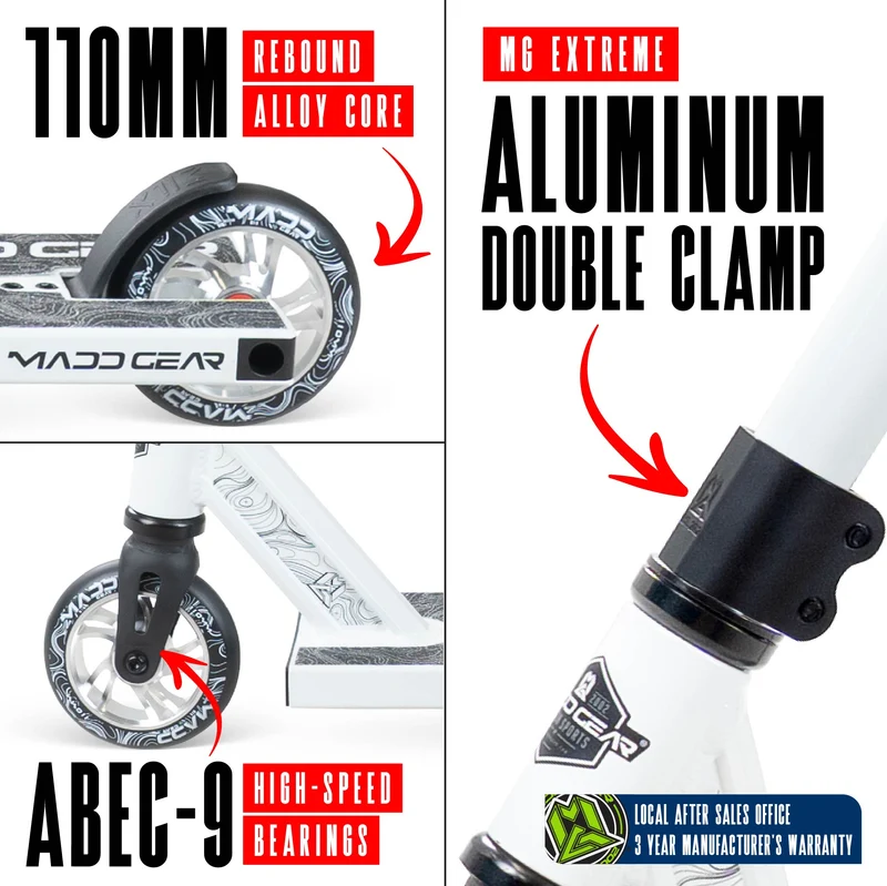 Madd Gear MG4 Titan Stunt Scooter – Weiss