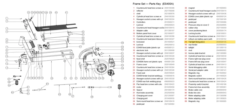 ES400A/B REFLECTOR STICKER