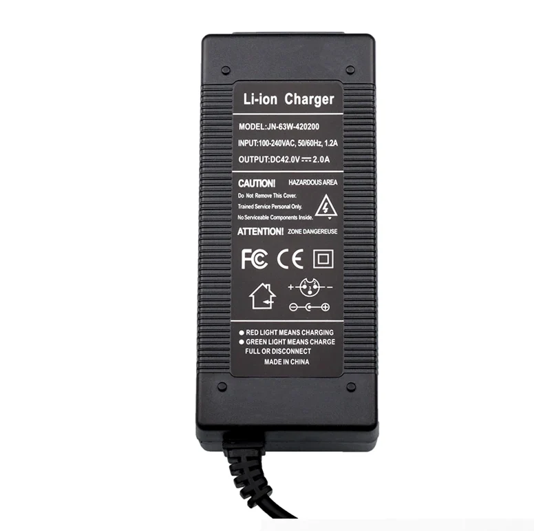 42V 2A Power Adapter 50/60Hz 100-240VAC with 3-Prong Connector for 36V