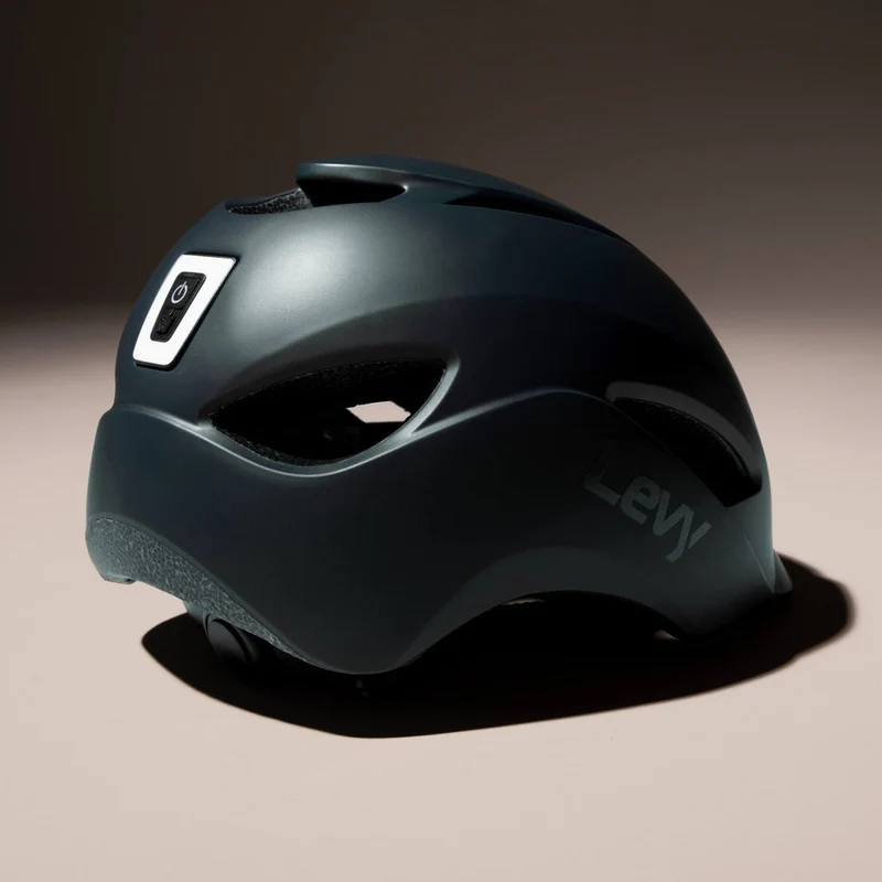 Levy Electric Adjustable Scooter & Bike Helmet with Rear LED Light – One Size for Adults