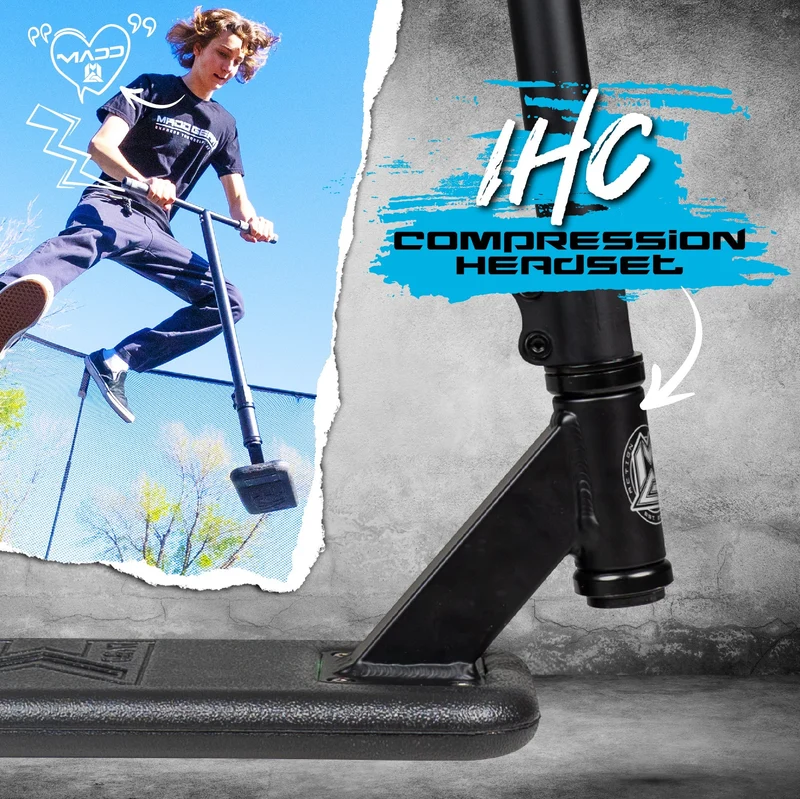 MG Bounce Trampoline Pro Stunt Scooter - Black