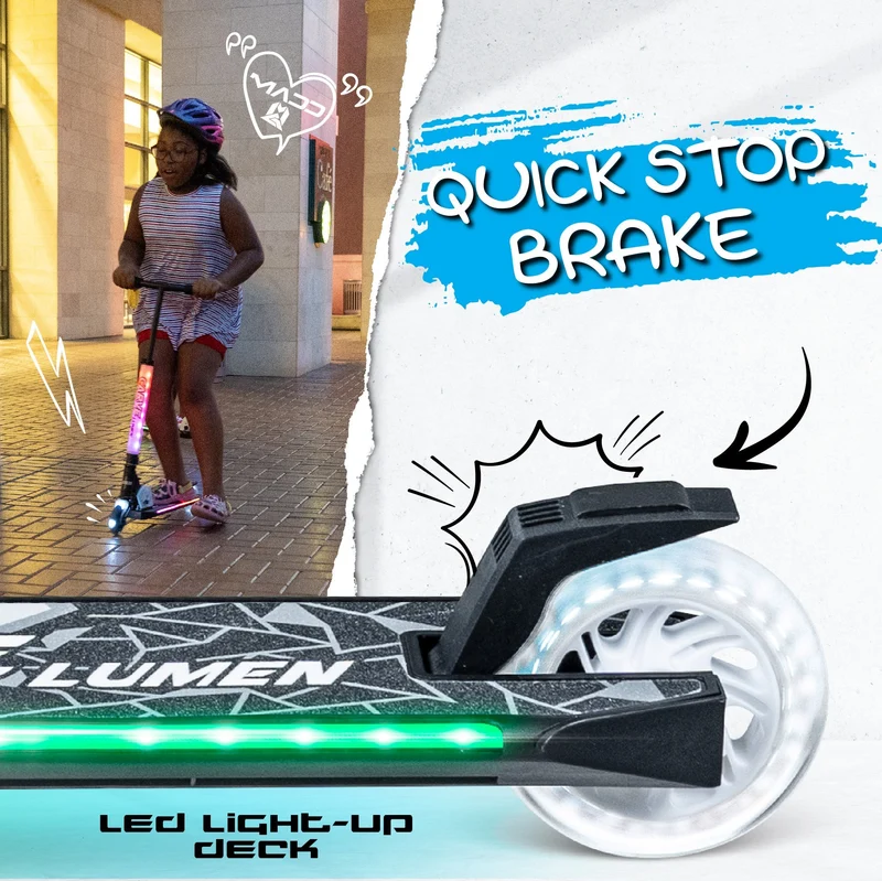 Carve Lumen Light-Up Folding Scooter