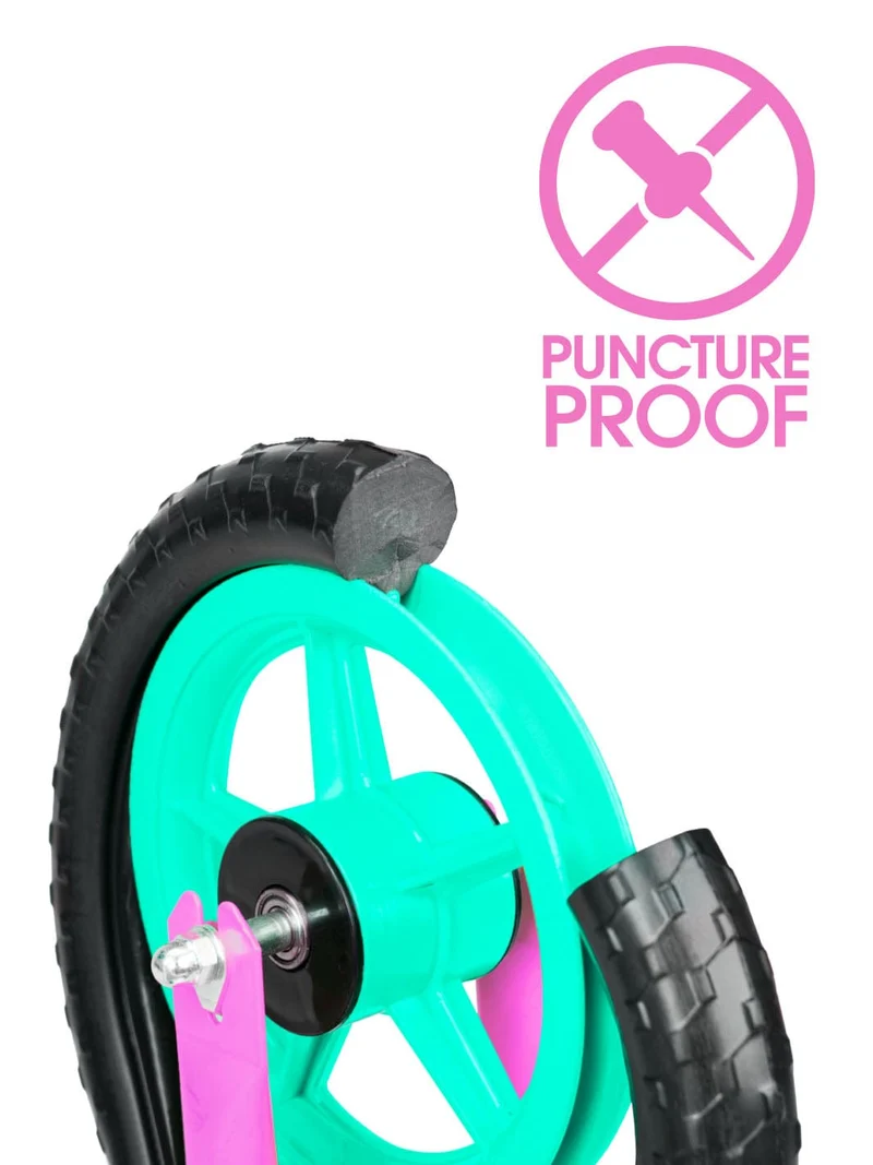 Cocomelon Beginner Balance Bike & Helmet - Pink