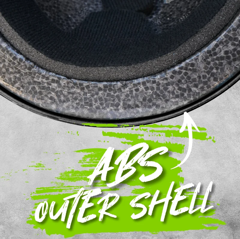 Certified EPS Helmet - Black Green M/L