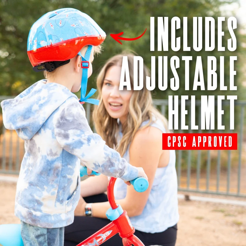 Madd Gear My 1st Light-Up ZBike & Helmet Combo - Red Blue Orbit