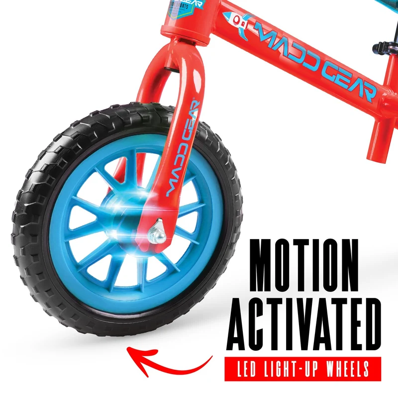 Madd Gear My 1st Light-Up ZBike & Helmet Combo - Red Blue Orbit