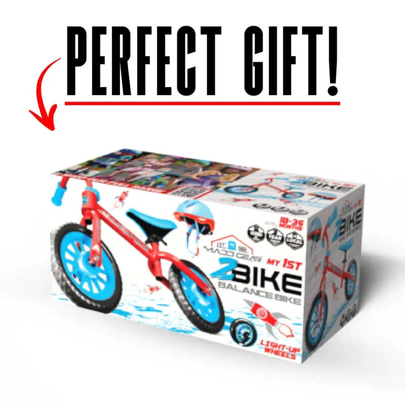 Madd Gear My 1st Light-Up ZBike & Helmet Combo - Red Blue Orbit