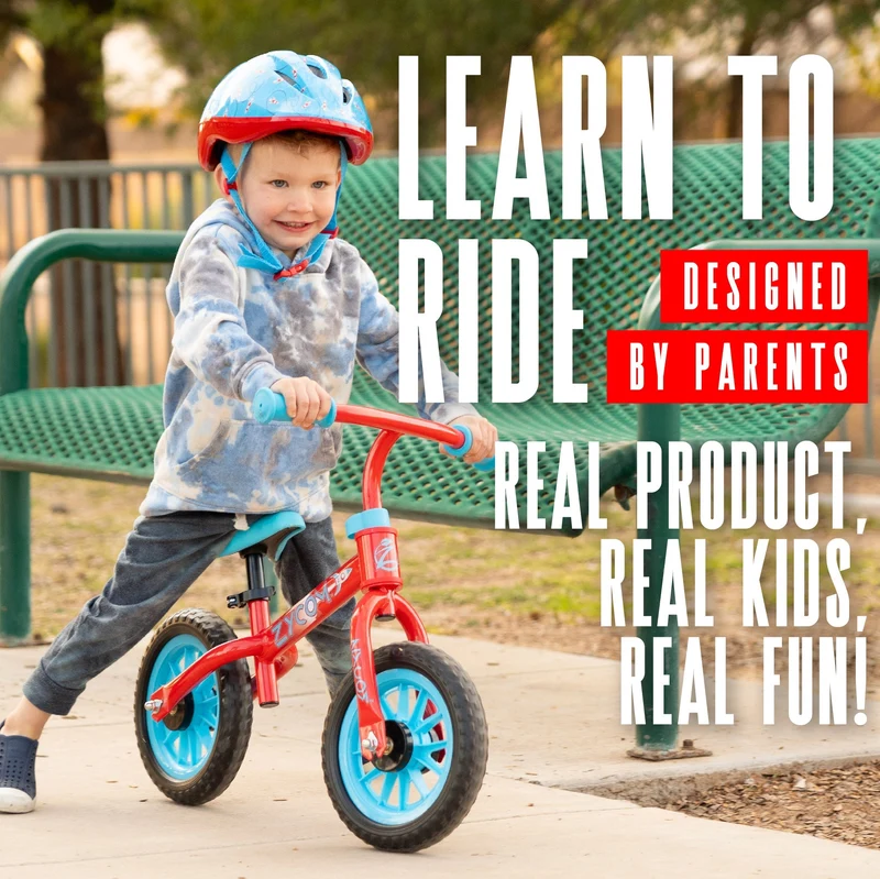 Madd Gear My 1st Light-Up ZBike & Helmet Combo - Red Blue Orbit