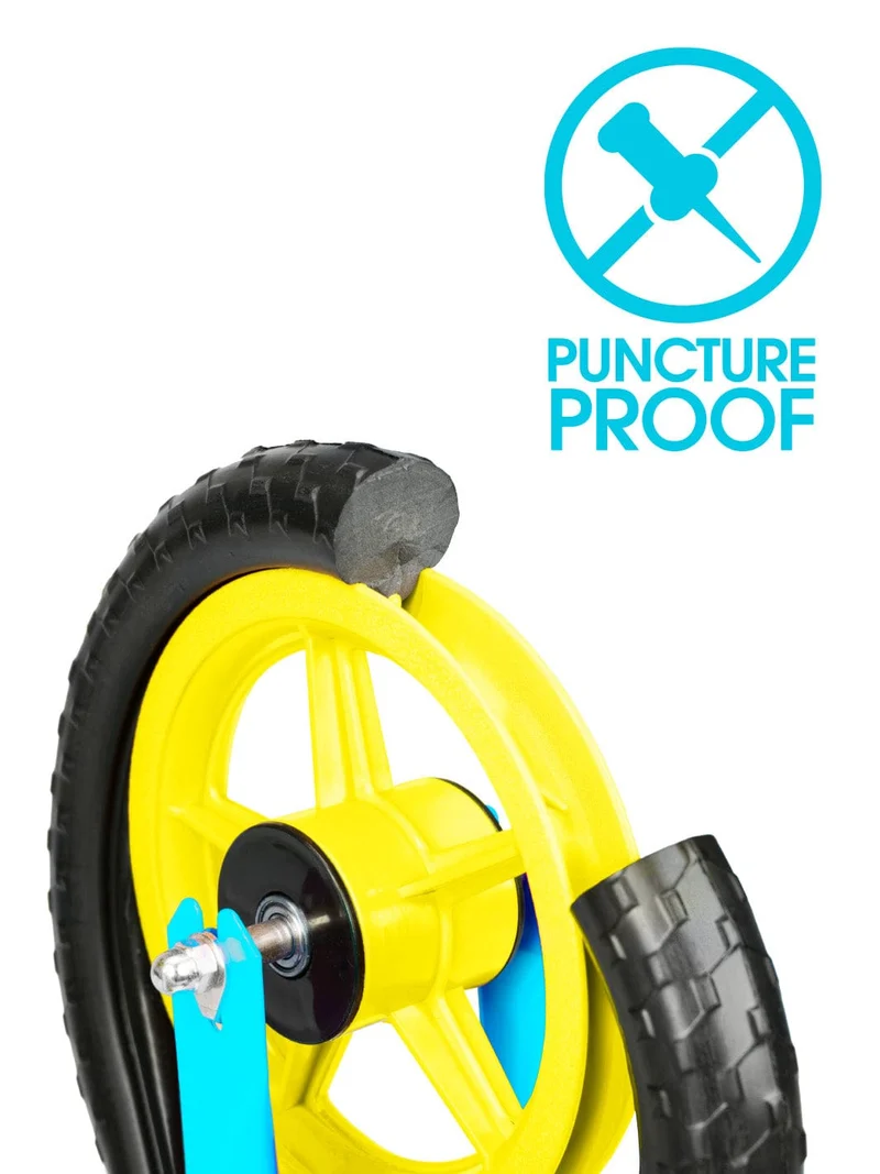 Cocomelon Beginner Balance Bike & Helmet - Blue