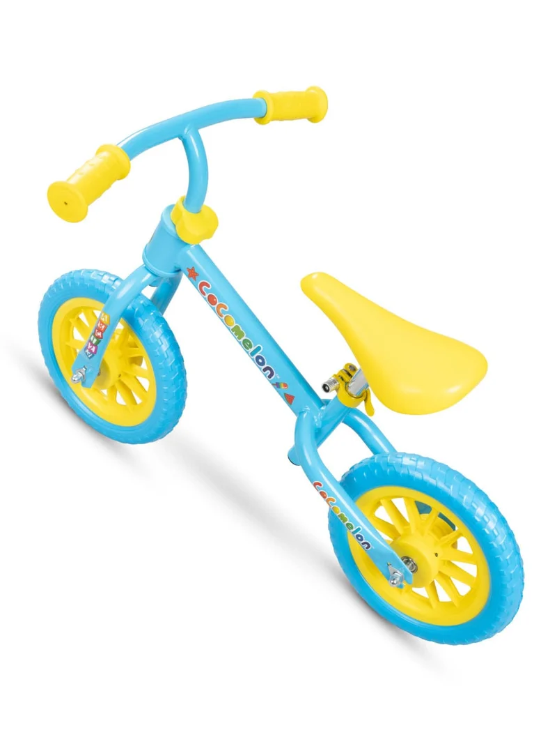 Cocomelon Beginner Balance Bike & Helmet - Blue