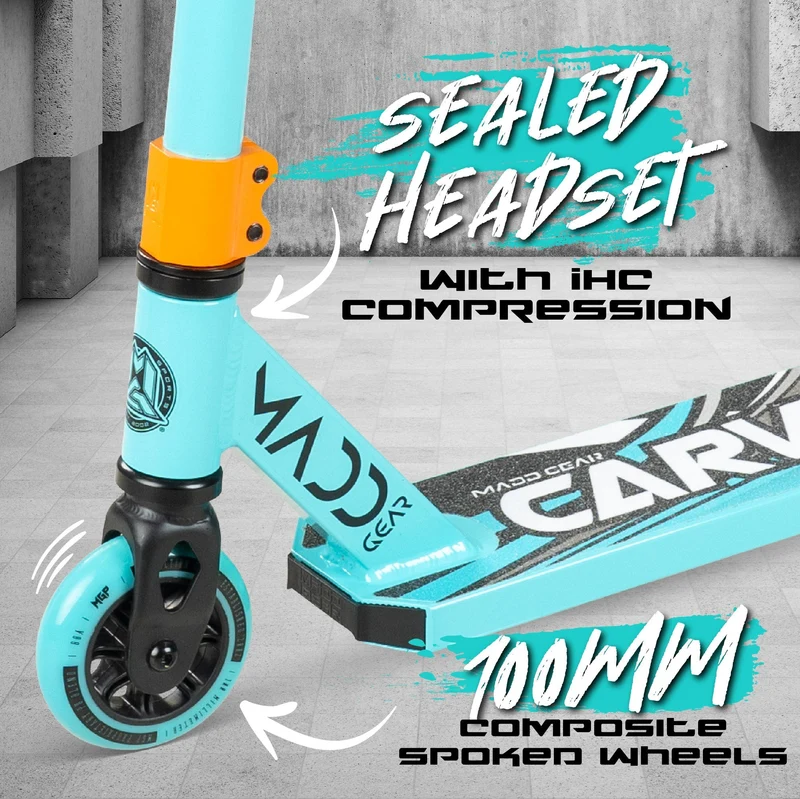 Carve Flow-X Pro Scooter - Teal Orange