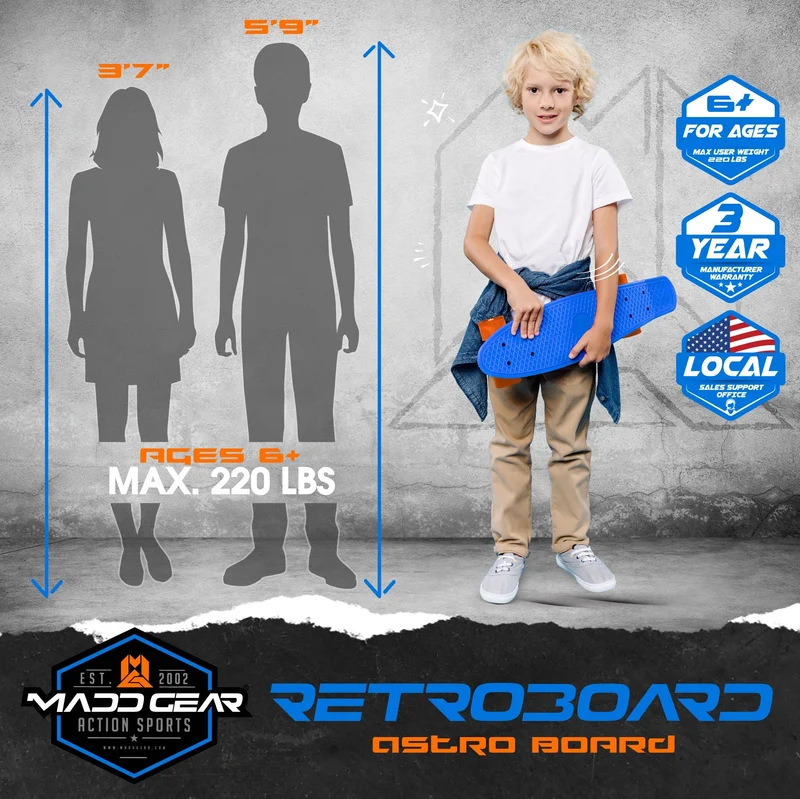 Madd Gear Light Up Complete Skateboard - Sahara