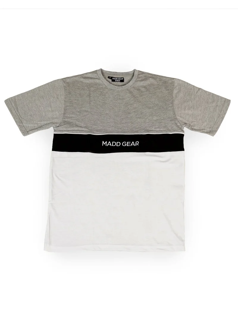 MGP STRIPE TEE - GRAY WHITE