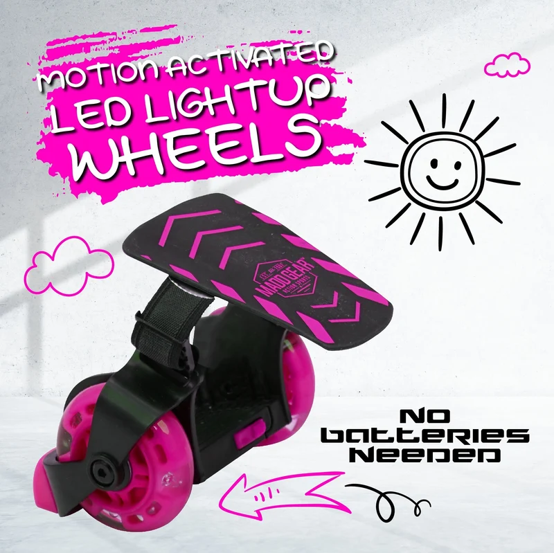 Madd Light-Up Rollers - Pink