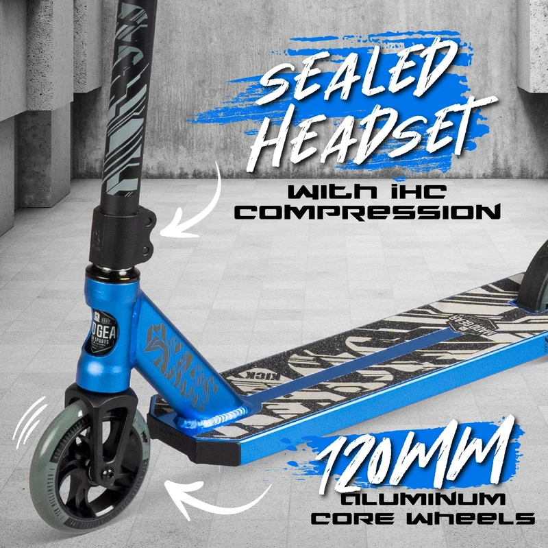 Carve Kaos Stunt Scooter - Blue-Black