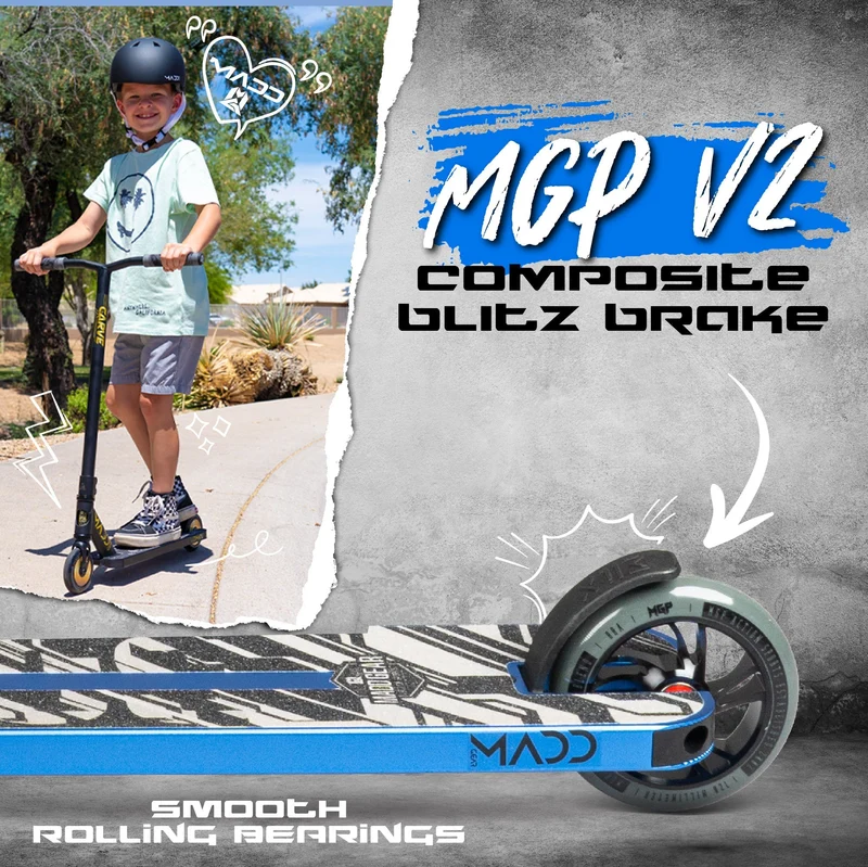 Carve Kaos Stunt Scooter - Blue-Black