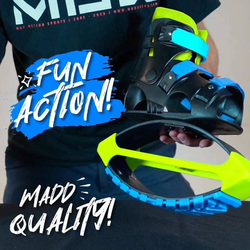 Madd Light-Up Boost Boots - Blue Lime