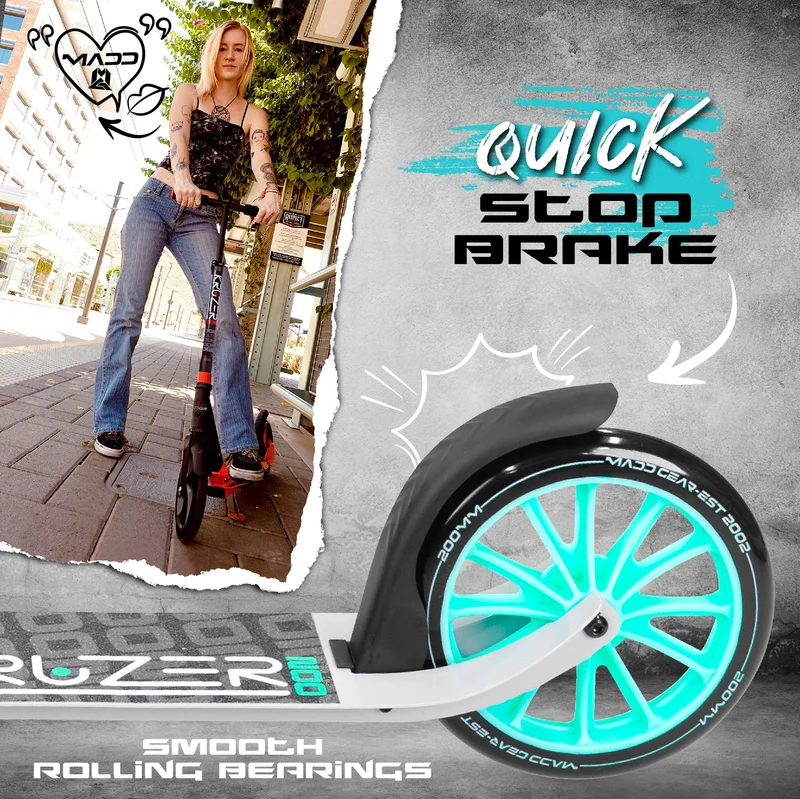 Kruzer 200 Folding Scooter - Teal