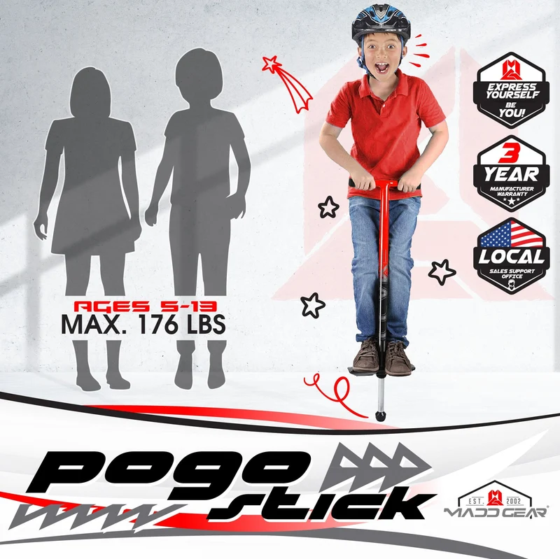 Madd Pogo Stick - Red Black