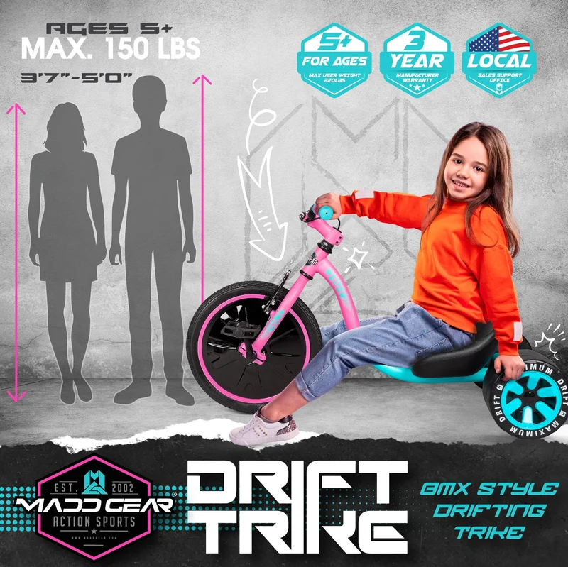 MGP | Trike | Mini Drift | Pink Türkis