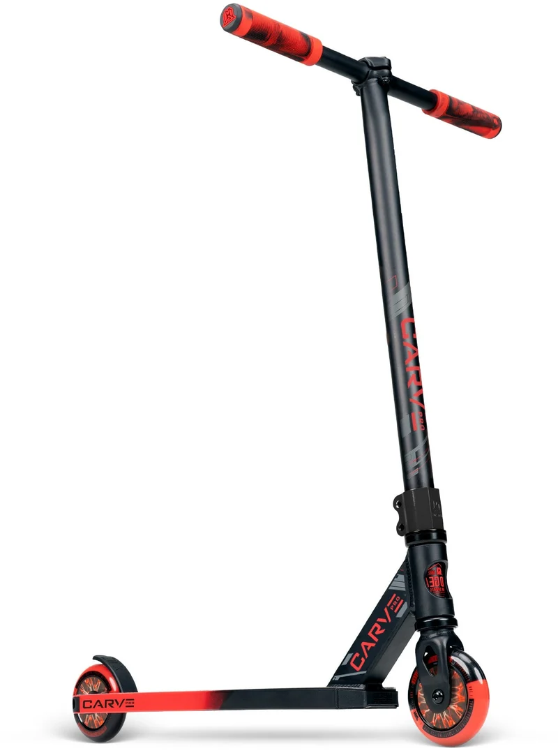 Carve Pro Trick Stunt Scooter - Black-Red