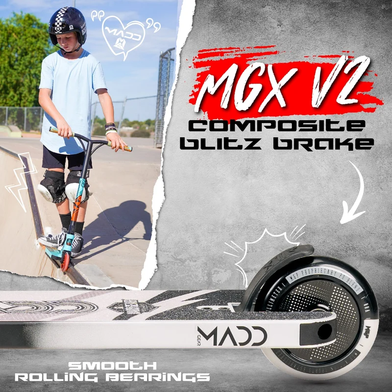 MG Kick Pro 5" Scooter - Black Grey