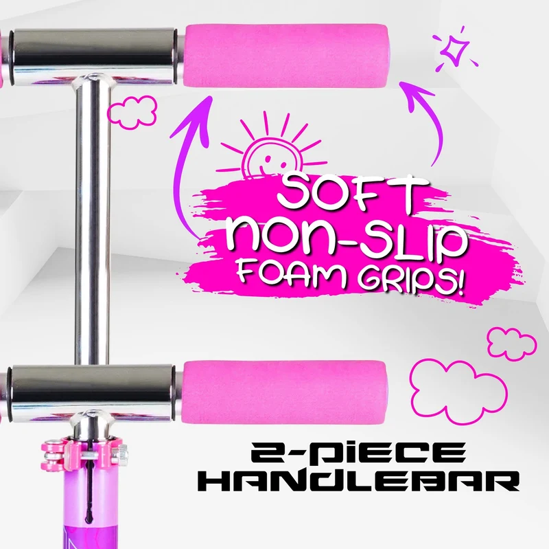 Rize 100 Light-Up Scooter - Pink Purple