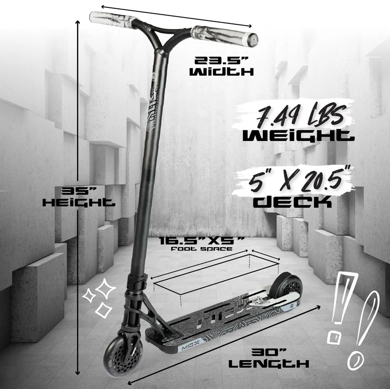 MGX Extreme Stunt Scooter - Black