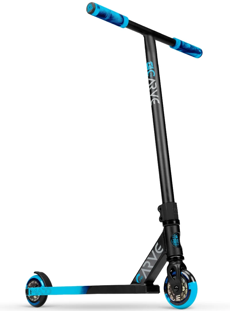 Carve Pro-X Trick Stunt Scooter - Black-Blue