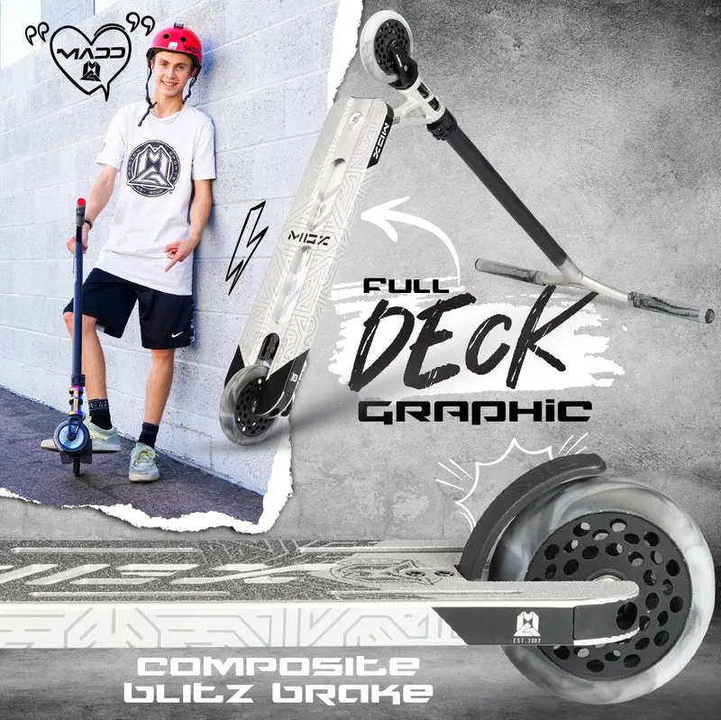 MGX Extreme Stunt Scooter - Silver Black